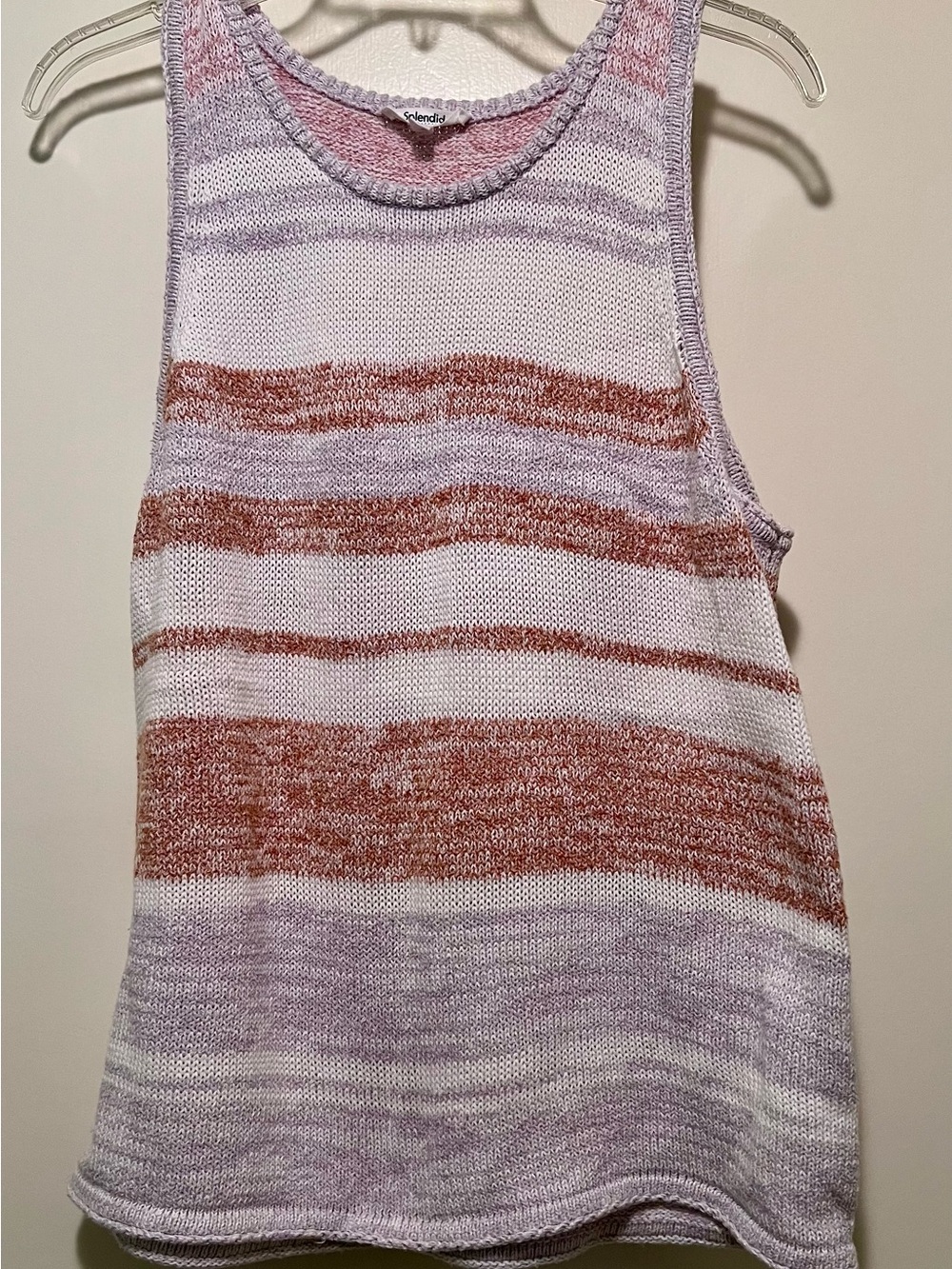 Splendid Striped Knit Tank Top